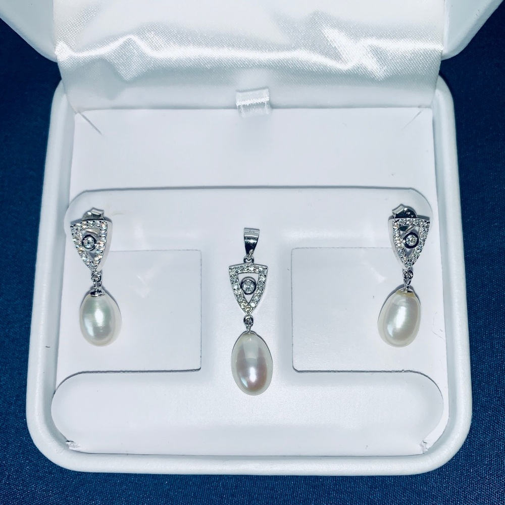 Sterling Silver Earring & Pendant Set